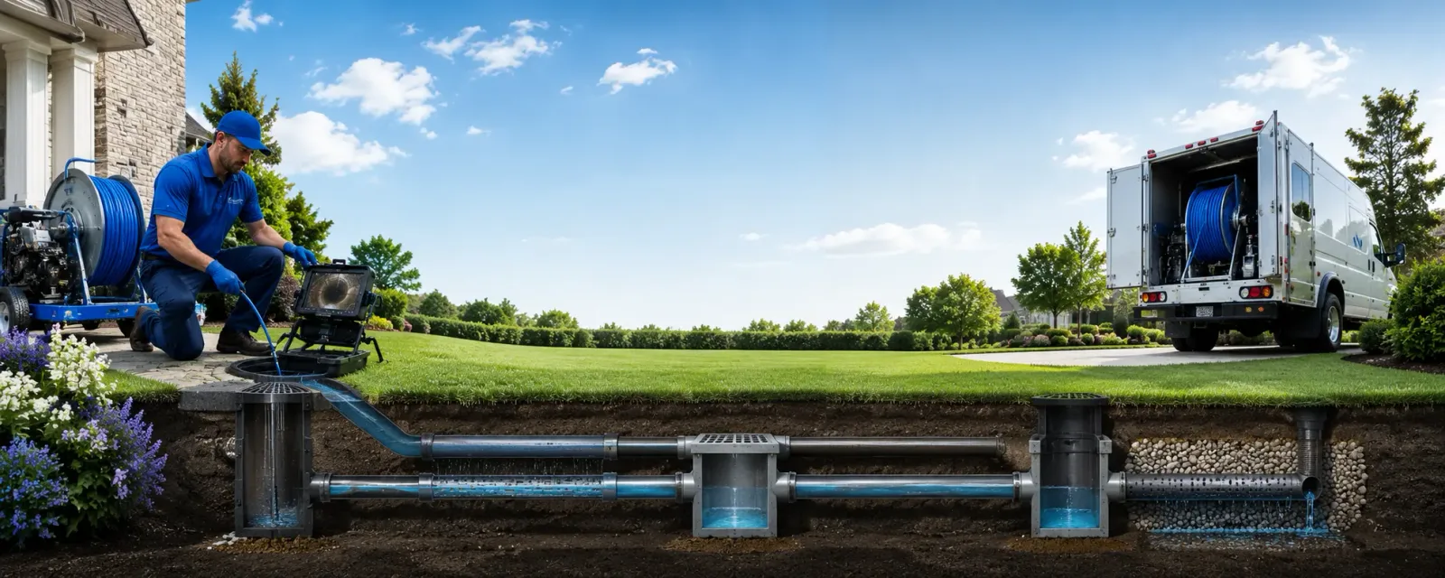 Outdoor drain cleaning information for Norwood, MA